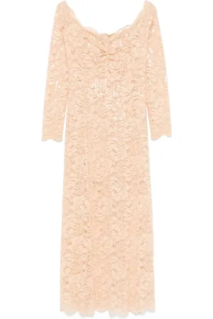 Paco rabanne Sequinned lace maxi dress