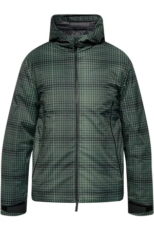 EA7 Checked padded jacket