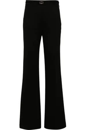 Twin-Set Logo-plaque straight-leg trousers