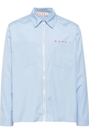 Marni Hidden-logo poplin shirt