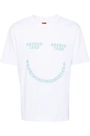 Ground Zero Smile logo-print cotton T-shirt