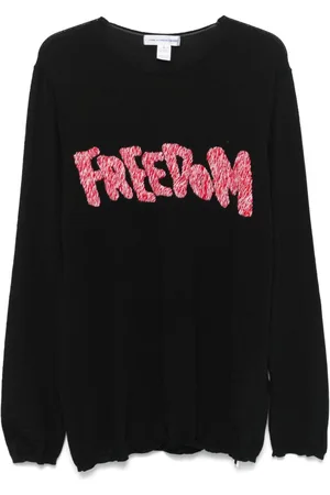 Comme des Garçons Freedom-embroidered sweater