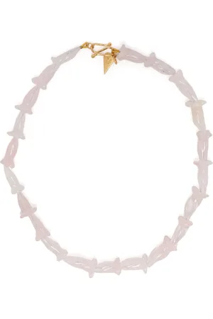 FORTE FORTE Gemstone-flower necklace