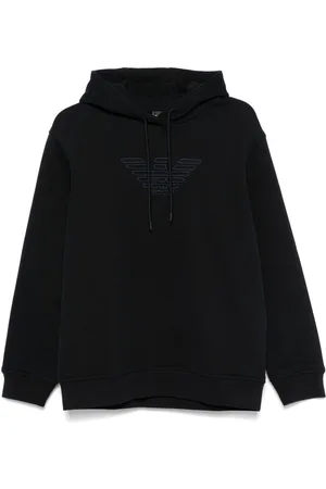Emporio Armani Logo-embroidered hoodie