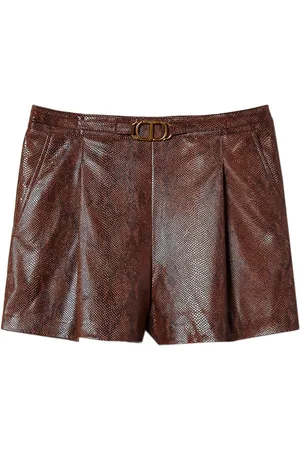 Twin-Set Lizard-skin shorts
