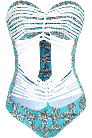 AMIR SLAMA Rope detailing one-piece