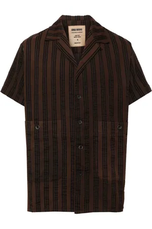 UMA WANG Striped short sleeves shirt