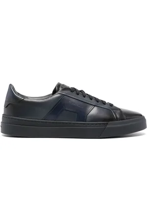 santoni Logo-debossed sneakers