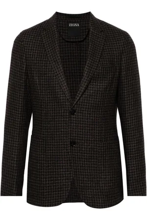 Ermenegildo Zegna Houndstooth-pattern blazer