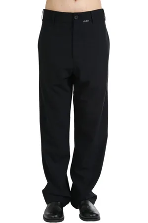 Marni Mending-logo straight-leg trousers