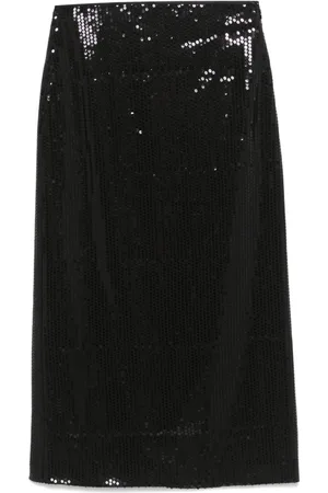 PESERICO SIGN Sequinned maxi skirt
