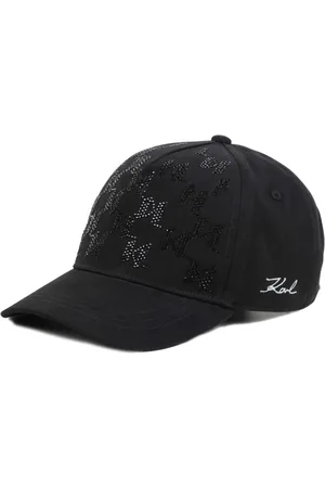 Karl Lagerfeld Rhinestone cotton cap
