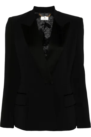 Elisabetta Franchi Crepe double-breasted jacket