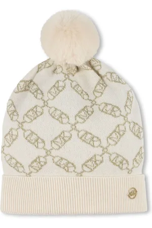 Michael Kors Logo-jacquard pompom beanie