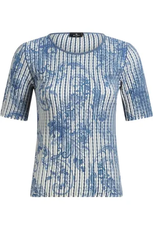 Etro Paisley-print knitted top