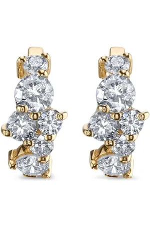 Sydney Evan 14kt yellow Cocktail diamond hoops