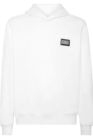 BILLIONAIRE Logo-plaque cotton hoodie