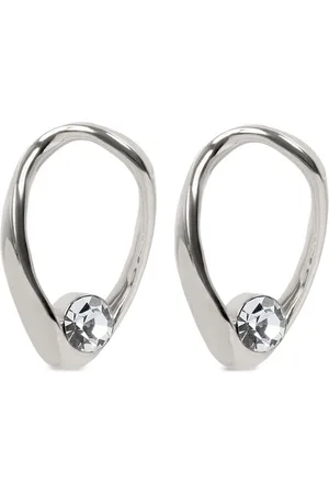 DRIES VAN NOTEN Oval hoop earrings