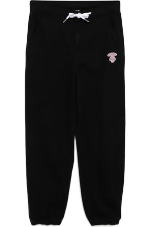 A Bathing Ape Logo tapered trousers