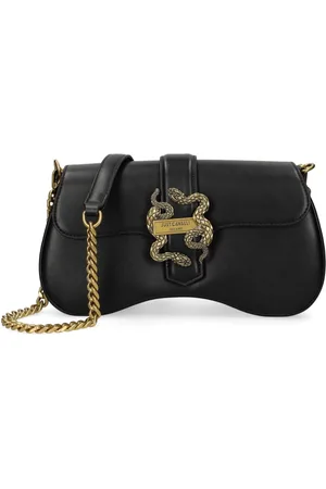 Roberto Cavalli Logo-plaque leather shoulder bag