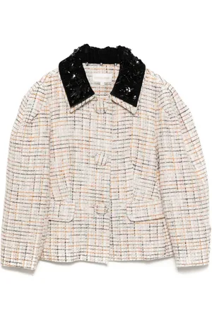 Shushu/Tong Sequin-embellished tweed jacket