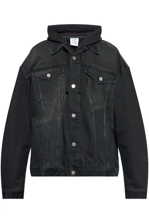 Vetements Hooded denim jacket