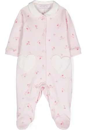 MONNALISA Heart-appliqué cotton pyjama