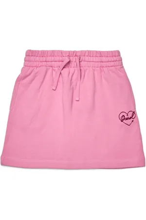 Diesel Logo-embroidered drawstring-waistband skirt
