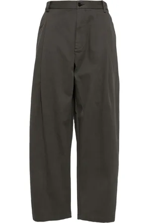 CROQUIS Pleat-detailing tapered trousers