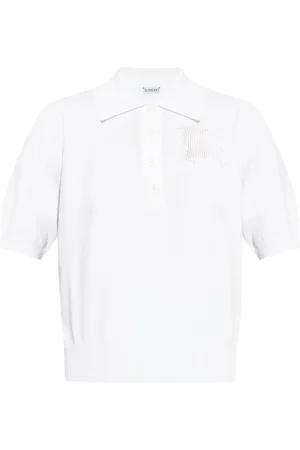 Burberry Logo-appliqué polo shirt