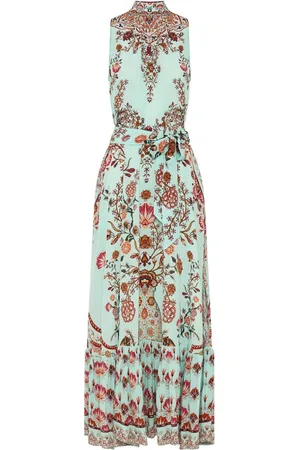 Camilla Printed silk maxi dress