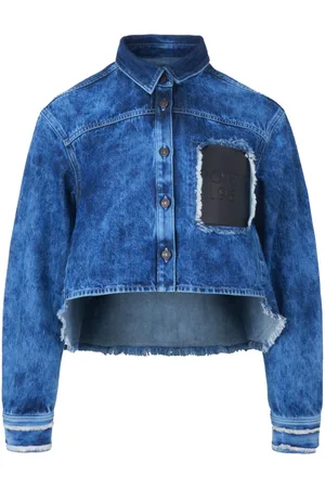 PORTS 1961 Logo-appliqué denim shirt