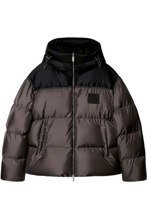 OFF-WHITE Logo-patch puffer jacket