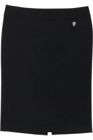 Gucci 2000s plaque detail tailored skirt