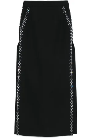 Paco rabanne Rhinestone-embellished maxi skirt