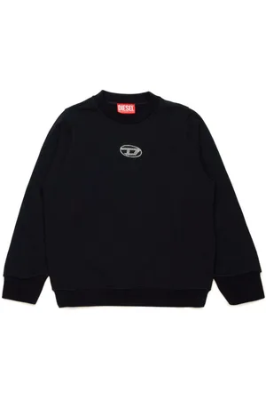 Diesel Logo-studded cotton sweatshirt