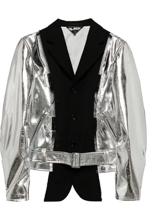 Comme des Garçons Single-breasted metallic bomber jacket