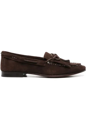 Ralph Lauren Tassel-trim suede loafers