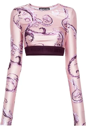 VERSACE Watercolor Couture-print track shorts