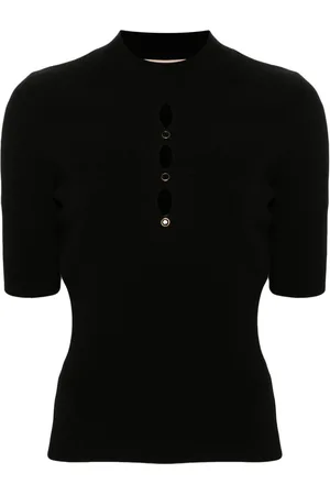 Twin-Set Cut-out stud-detail sweater