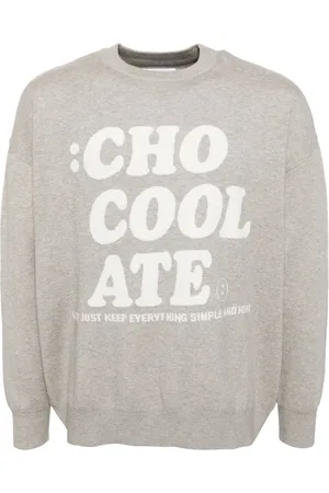 Chocoolate Logo-print long-sleeved jumper