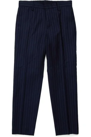 Nº21 Pinstripe straight-leg tailored trousers