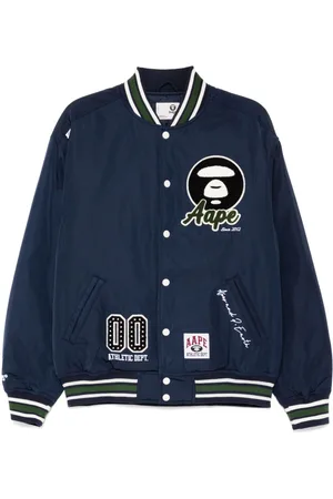A Bathing Ape Moonface-logo bomber jacket