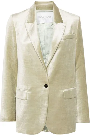 FORTE FORTE Single-breasted velvet blazer