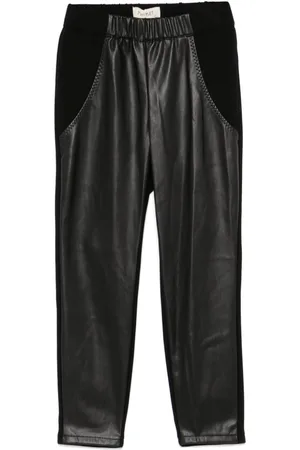 Twin-Set Faux-leather leggings