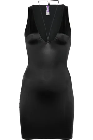 MAISON CLOSE V-neck mini dress