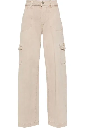 Paige Logo-patch straight jeans