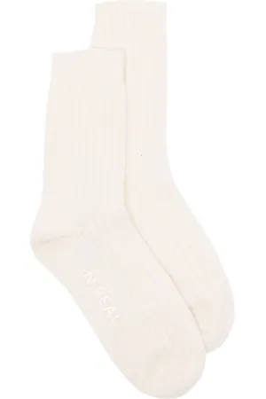 N.PEAL Ribbed cashmere socks