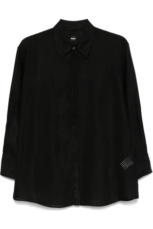 HUGO BOSS Burnout stripe blouse