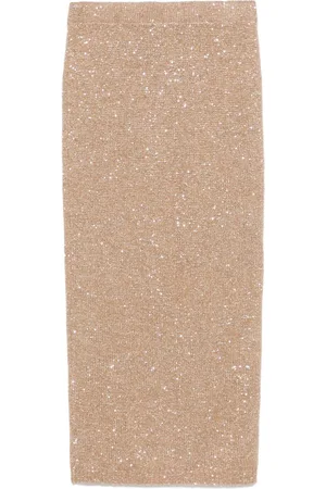 D.EXTERIOR Sequinned midi skirt